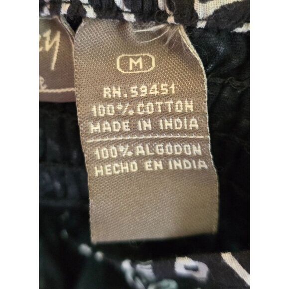 Black & White Aztec Print Cotton maxi Dress geometric tribal print Aztec - Picture 8 of 9